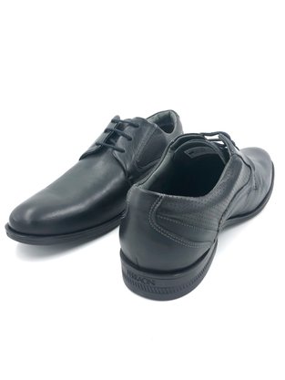 Sapato Ferracini Preto Couro Cadarço Numeração Especial