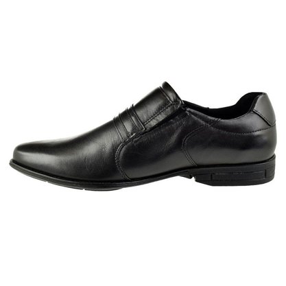 Sapato Ferracini Preto Couro Casual Liso 3167 Bristol
