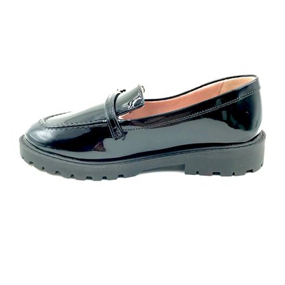 Sapato Mini Sua Cia Menina Mocassim Verniz Preto