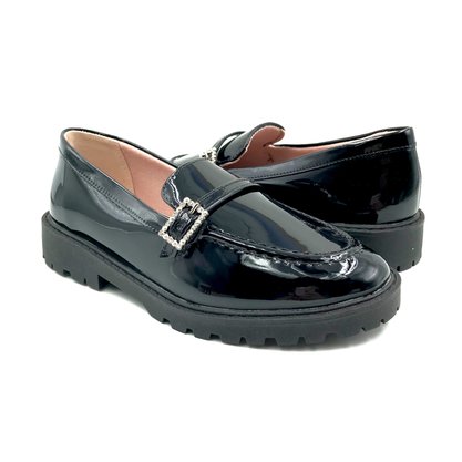 Sapato Mini Sua Cia Menina Mocassim Verniz Preto