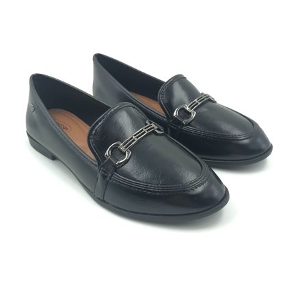 Sapato Mississipi Mocassim com Enfeite Preto 743