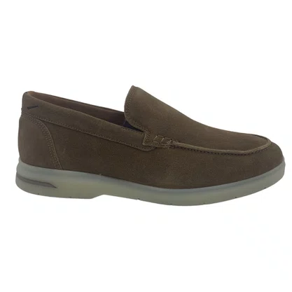 Sapato Mocassim Camurça Ferracini Marrom 4656
