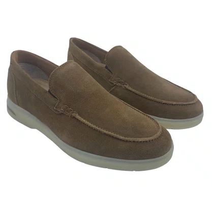 Sapato Mocassim Camurça Ferracini Marrom 4656