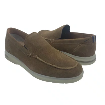 Sapato Mocassim Camurça Ferracini Marrom 4656