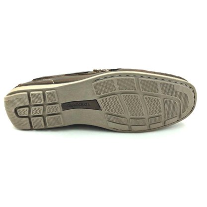 Sapato Mocassim Democrata Couro Conhaque 135102
