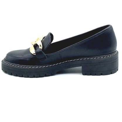Sapato Mocassim Bebecê Tratorado Preto 2422233