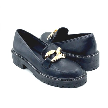 Sapato Mocassim Bebecê Tratorado Preto 2422233