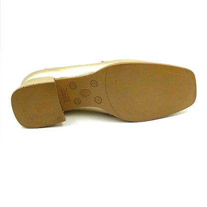 Sapato Mocassim Bottero Couro Dourado 354202