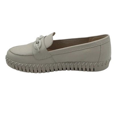 Sapato Mocassim Bottero Couro Off White 354302