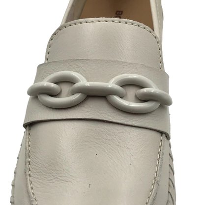 Sapato Mocassim Bottero Couro Off White 354302