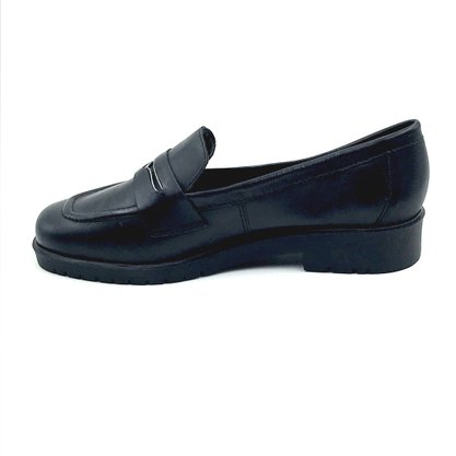 Sapato Mocassim Feminino Bottero Couro Preto 353503