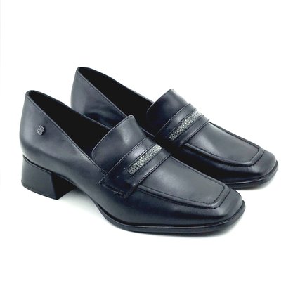 Sapato Mocassim Bottero Couro Preto 354202