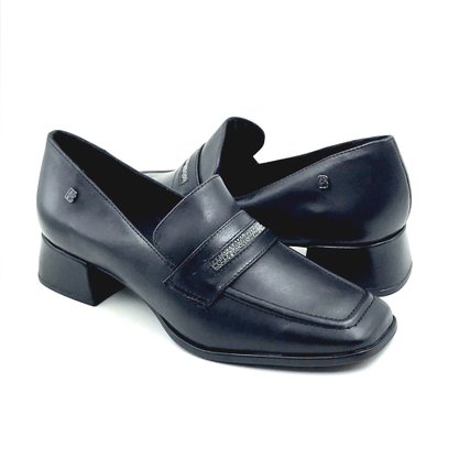 Sapato Mocassim Bottero Couro Preto 354202