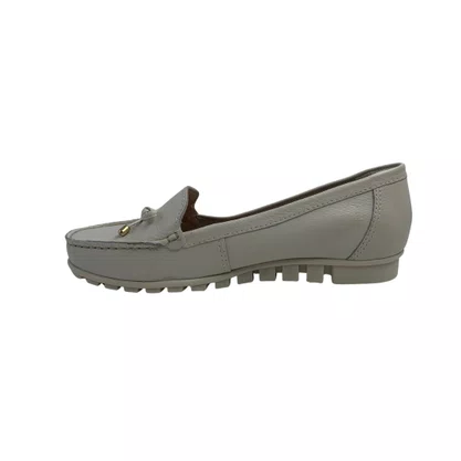 Sapato Mocassim Feminino Bottero em Couro Off White 354001