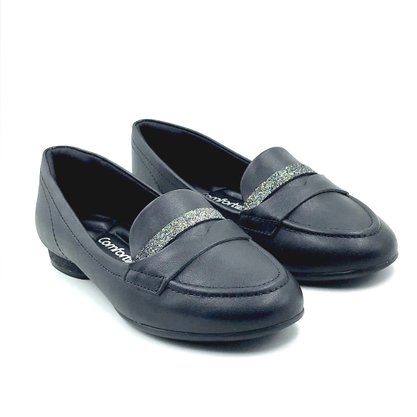 Sapato Mocassim Comfortflex Preto 2362304