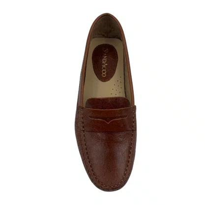 Sapato Mocassim Feminino Couro Andacco Marrom 3348