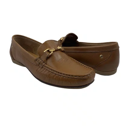 Sapato Mocassim Feminino Couro Andacco Marrom 45029