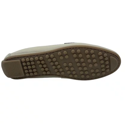 Sapato Mocassim Feminino Couro Andacco Off White 3697