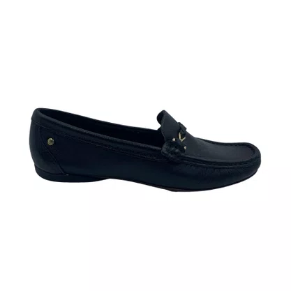 Sapato Mocassim Feminino Couro Andacco Preto 45011