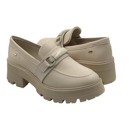 Sapato Mocassim Dakota Tratorado Bege 5963
