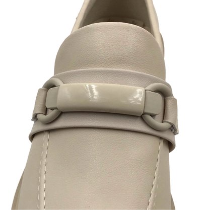 Sapato Mocassim Dakota Tratorado Bege 5963