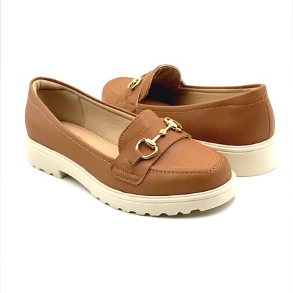 Sapato Mocassim Modare Tratorado Camel 7357106