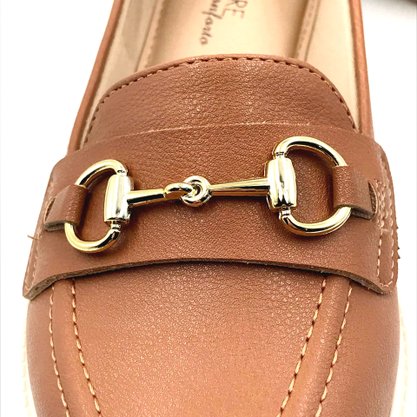 Sapato Mocassim Modare Tratorado Camel 7357106