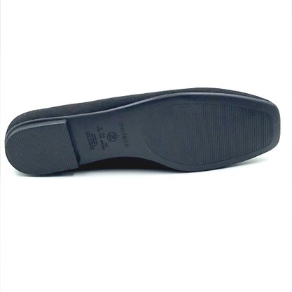 Sapato Mocassim Feminino Moleca Camurça Preto 5737203