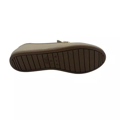 Sapato Mocassim Feminino Sua Cia Bege 16468 com Laço