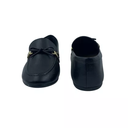 Sapato Mocassim Feminino Sua Cia Preto 16468 com Laço