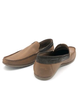Sapato Mocassim Freeway Couro Natural Havana Cassis