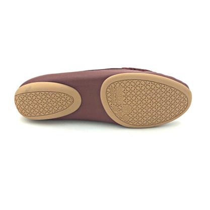 Sapato Mocassim Usaflex Couro Bordô AD1705