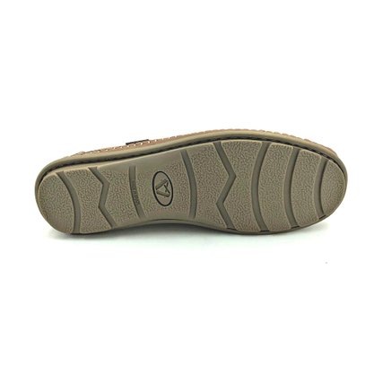 Sapato Mocassim Vudalfor Couro Natural Brown 3366