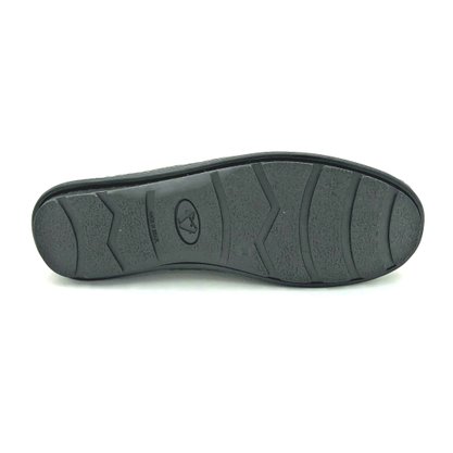 Sapato Mocassim Vudalfor Couro Preto 3331