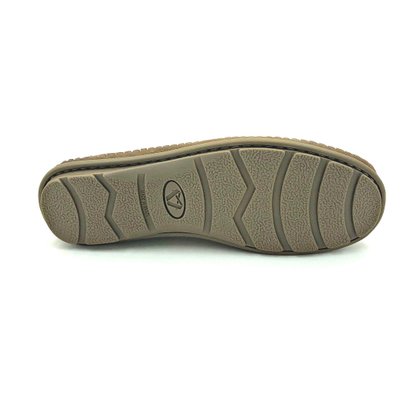 Sapato Mocassim Vudalfor Couro Bege 3360