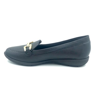 Sapato Modare Mocassim com Fivela Preto 7393103