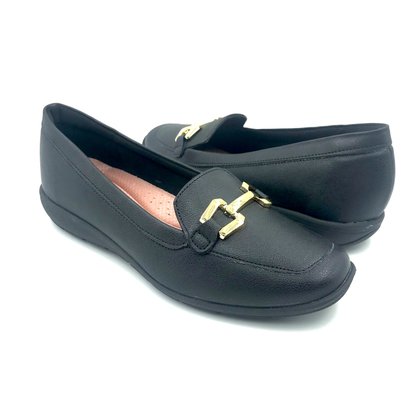 Sapato Modare Mocassim com Fivela Preto 7393103