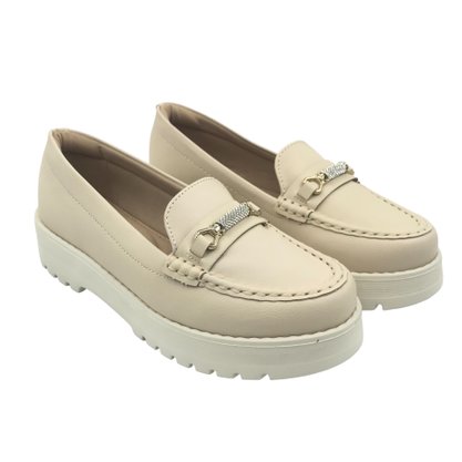 Sapato Modare Mocassim Tratorado Bege 7397102