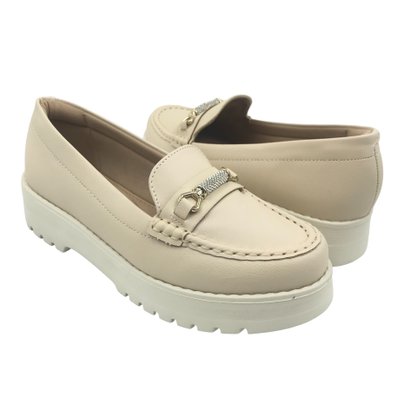 Sapato Modare Mocassim Tratorado Bege 7397102