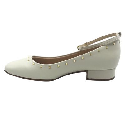Sapato Moleca Boneca com Spikes Off White 5795105