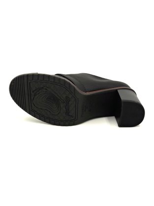 Sapato Oxford Piccadilly Preto Salto Alto Salto Grosso