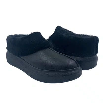 Sapato Pantufa Dalla Vecchia Forro de Pelo Preto 20290053