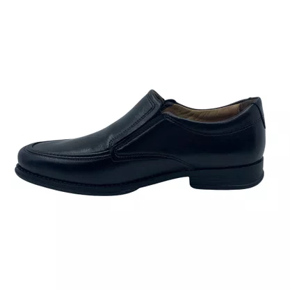 Sapato Pegada Amortech 123464 Couro Social Preto