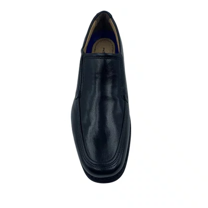Sapato Pegada Amortech 123464 Couro Social Preto
