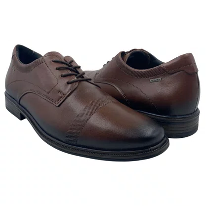 Sapato Pegada Amortech 126311 Couro Social Marrom