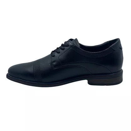 Sapato Pegada Amortech 126311 Couro Social Preto