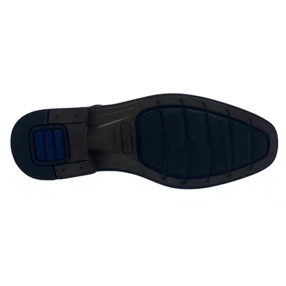 Sapato Pegada Amortech 126311 Couro Social Preto