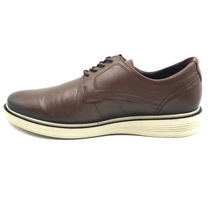 Sapato Pegada Casual Couro com Elástico Marrom 126101
