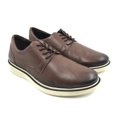 Sapato Pegada Casual Couro com Elástico Marrom 126101