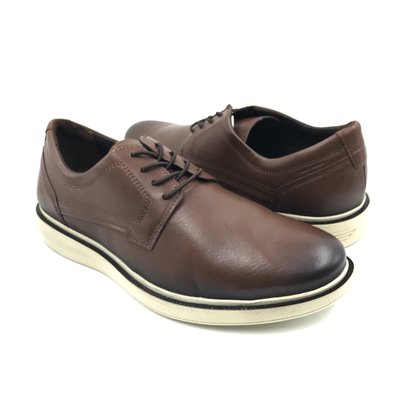 Sapato Pegada Casual Couro com Elástico Marrom 126101